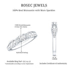 Rosec Jewels-Vintage Style Moissanite Engagement Ring for Women