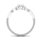 1 CT Graduated Style Moissanite Anniversary Ring Moissanite - ( D-VS1 ) - Color and Clarity - Rosec Jewels