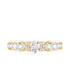 Rosec Jewels-Vintage Style Moissanite Engagement Ring for Women