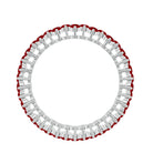 Rosec Jewels-Round Lab Created Ruby Cluster Eternity Ring in Prong Setting