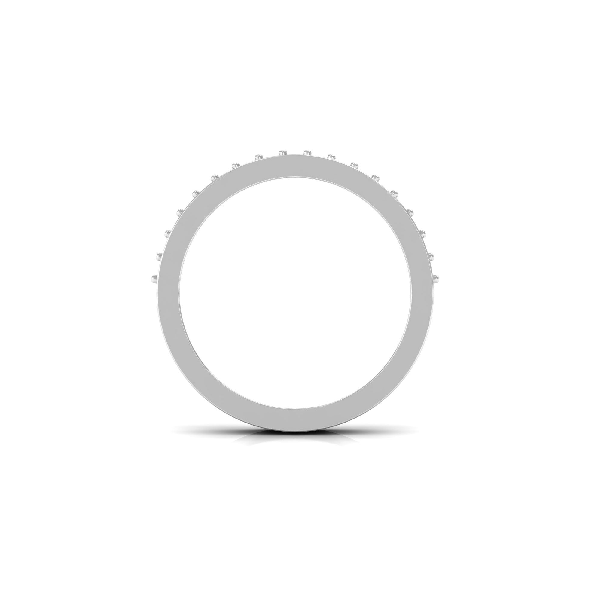 Minimal Moissanite Eternity Band Ring D-VS1 - Rosec Jewels