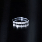Certified Diamond Stackable Band Ring Natural - ( HI-SI ) - Rosec Jewels