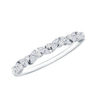 Certified Diamond Stackable Band Ring Natural - ( HI-SI ) - Rosec Jewels
