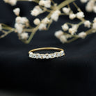 Certified Diamond Stackable Band Ring Natural - ( HI-SI ) - Rosec Jewels