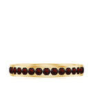 Certified Natural Garnet Eternity Ring in Channel Setting AAA - Rosec Jewels