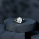 2 Carat Round Moissanite Bypass Engagement Ring D-VS1 - Rosec Jewels
