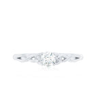 Certified Diamond Celtic Knot Promise Ring Natural - ( HI-SI ) - Rosec Jewels