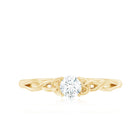 Certified Diamond Celtic Knot Promise Ring Natural - ( HI-SI ) - Rosec Jewels