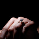 Certified 2 Carat Moissanite Solitaire Engagement Ring in Silver D-VS1 92.5 Sterling Silver - Rosec Jewels