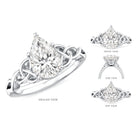 2 Carat Lab Grown Diamond Ring Lab - ( E-VS1 ) 18K White Gold - Rosec Jewels