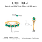 Pear Shape Emerald Anniversary Wedding Ring with Diamond Accent Emerald - ( AAA ) - Quality - Rosec Jewels