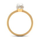 Rosec Jewels-Freshwater Pearl Toi Et Moi Ring with Diamond