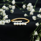 Rosec Jewels-Cultured Freshwater Pearl Diamond Wrap Ring for Women