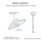 Rosec Jewels-Natural Diamond Double Heart Ring for Promise