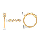Rosec Jewels-Cultured Freshwater Pearl Promise Ring for Women