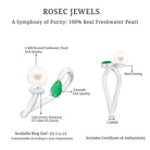 Rosec Jewels-Cultured Freshwater Pearl and Emerald Toi Et Moi Promise Ring