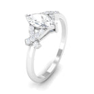 1 CT Marquise Cut Zircon Engagement Ring with Split Shank AAAA - Rosec Jewels