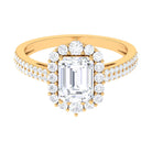 3.25 CT Octagon Cut Zircon Statement Engagement Ring AAAA - Rosec Jewels