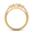 2 CT Cubic Zirconia Statement Engagement Ring AAAA - Rosec Jewels