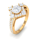 2 CT Cubic Zirconia Statement Engagement Ring AAAA - Rosec Jewels