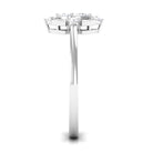Rosec Jewels-Marquise Cut Cubic Zirconia Engagement Ring with Textured Detail