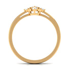 Rosec Jewels-Marquise Cut Cubic Zirconia Engagement Ring with Textured Detail