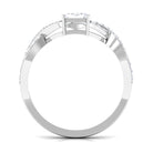 2.50 CT Octagon Cut Solitaire Zircon Crossover Engagement Ring AAAA - Rosec Jewels