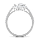 1 Carat Round Cubic Zirconia Halo Engagement Ring AAAA - Rosec Jewels