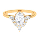 1 Carat Oval Zircon Unique Engagement Ring for Women AAAA - Rosec Jewels