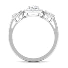 Classic Round Zircon Engagement Ring with Halo AAAA - Rosec Jewels