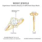 1.75 CT Bypass Shank Round Zircon Flower Engagement Ring AAAA - Rosec Jewels