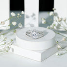 Pear Shaped Cubic Zirconia Split Shank Engagement Ring for Women AAAA - Rosec Jewels