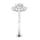 Round Cubic Zirconia Designer Engagement Ring AAAA - Rosec Jewels