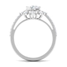 Round Cubic Zirconia Designer Engagement Ring AAAA - Rosec Jewels