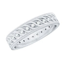 Lab Grown Diamond Designer Wedding Band Ring Lab - ( EF-VS ) - Rosec Jewels