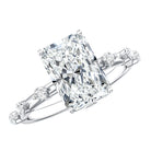 3 Carat Lab Grown Diamond Radiant Engagement Ring with IGI Certificate Lab - ( E-VS1 ) - Rosec Jewels