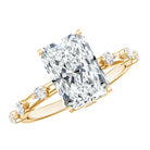 Rosec Jewels-3 Carat Lab Grown Diamond Radiant Engagement Ring with IGI Certificate