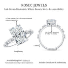 4 Carat Lab Grown Radiant Cut Diamond Solitaire Engagement Ring with IGI Certificate Lab - ( E-VS1 ) - Rosec Jewels