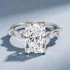 4 Carat Lab Grown Radiant Cut Diamond Solitaire Engagement Ring with IGI Certificate Lab - ( E-VS1 ) - Rosec Jewels
