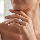 4 Carat Lab Grown Radiant Cut Diamond Solitaire Engagement Ring with IGI Certificate Lab - ( E-VS1 ) - Rosec Jewels