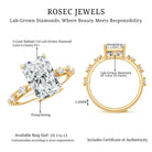 4 Carat Lab Grown Radiant Cut Diamond Solitaire Engagement Ring with IGI Certificate Lab - ( E-VS1 ) - Rosec Jewels