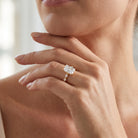 4 Carat Lab Grown Radiant Cut Diamond Solitaire Engagement Ring with IGI Certificate Lab - ( E-VS1 ) - Rosec Jewels