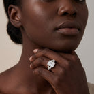 IGI Certified 2 Carat Lab Grown Diamond Engagement Ring with Radiant Cut Lab - ( E-VS1 ) - Rosec Jewels