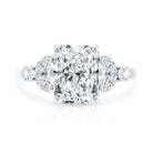 IGI Certified 2 Carat Lab Grown Diamond Engagement Ring with Radiant Cut Lab - ( E-VS1 ) - Rosec Jewels