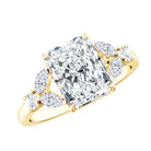 IGI Certified 2 Carat Lab Grown Diamond Engagement Ring with Radiant Cut Lab - ( E-VS1 ) - Rosec Jewels
