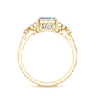 IGI Certified 2 Carat Lab Grown Diamond Engagement Ring with Radiant Cut Lab - ( E-VS1 ) - Rosec Jewels