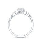 Rosec Jewels-IGI Certified 2 Carat Lab Grown Diamond Radiant Cut Engagement Ring with Celtic Knot