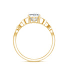 Rosec Jewels-IGI Certified 2 Carat Lab Grown Diamond Radiant Cut Engagement Ring with Celtic Knot