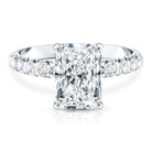 Rosec Jewels-Lab Grown 3 Carat Diamond Radiant Cut Engagement Ring with IGI Certificate