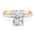 Rosec Jewels-Lab Grown 3 Carat Diamond Radiant Cut Engagement Ring with IGI Certificate